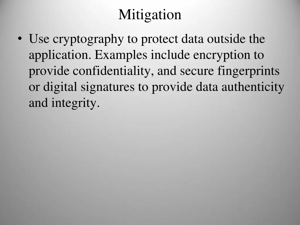 mitigation 1