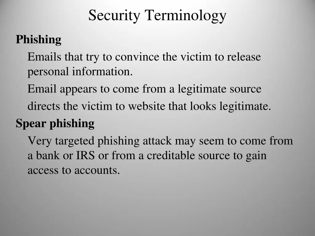 security terminology 1