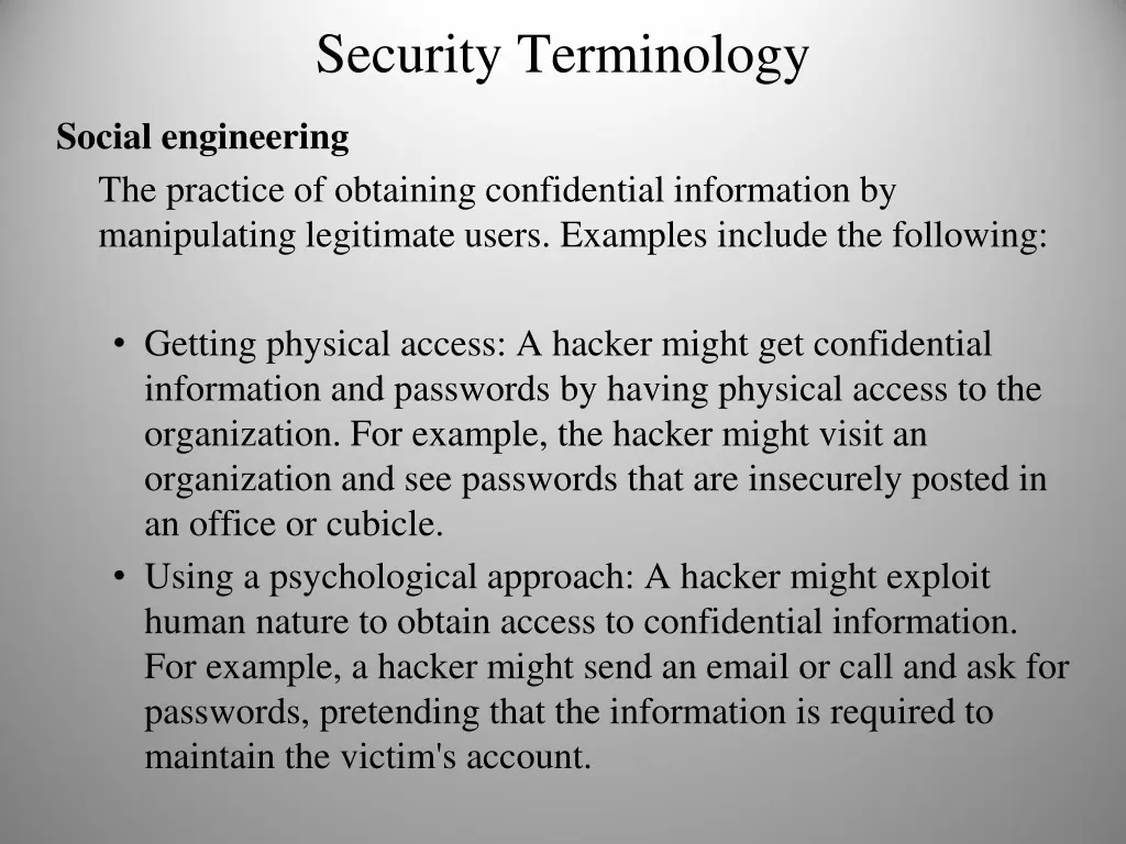 security terminology 2