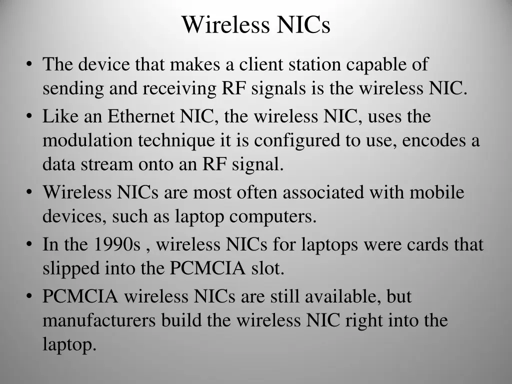 wireless nics