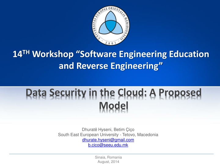 14 th workshop software engineering education