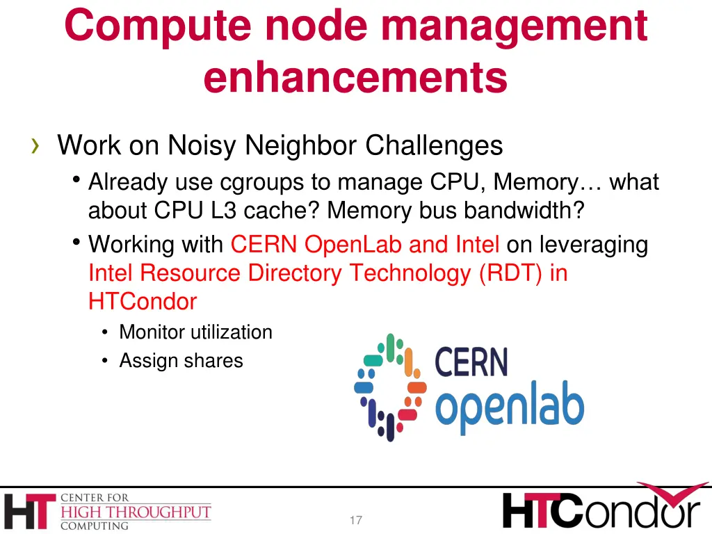 compute node management enhancements