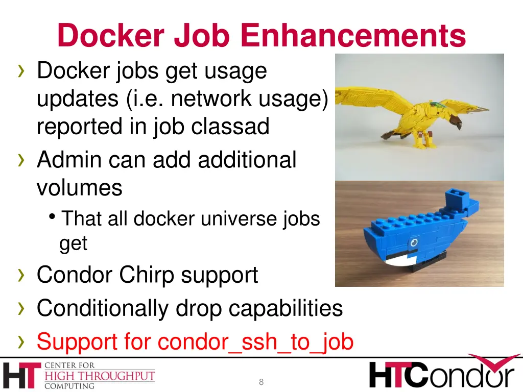 docker job enhancements
