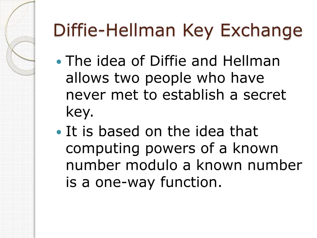 diffie hellman key exchange