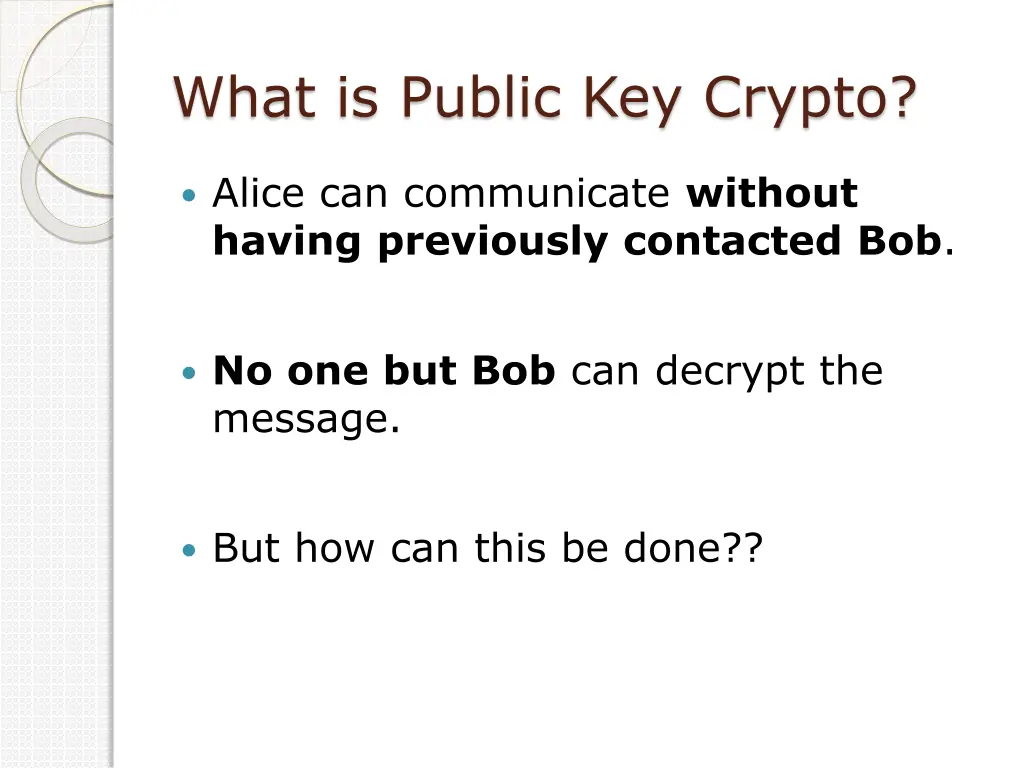 what is public key crypto 2