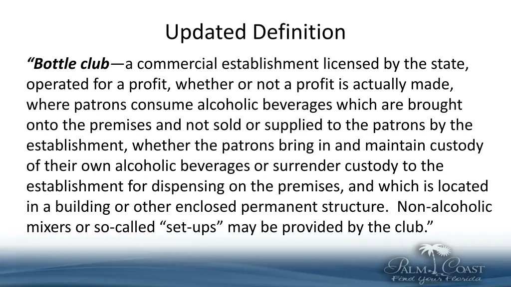 updated definition