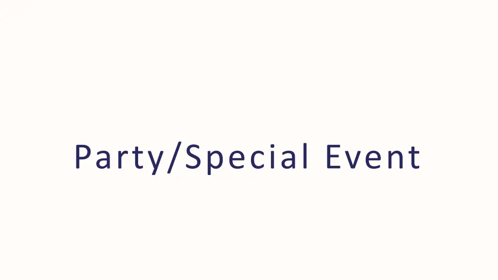 party special event