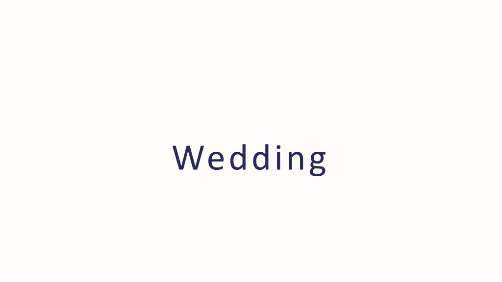 wedding