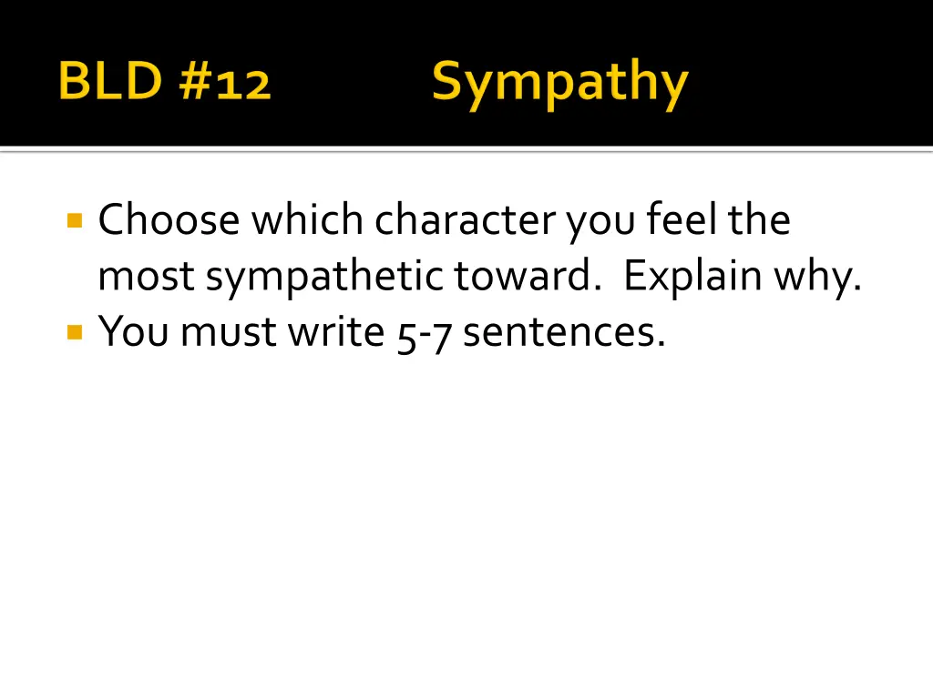 choose which character you feel the most