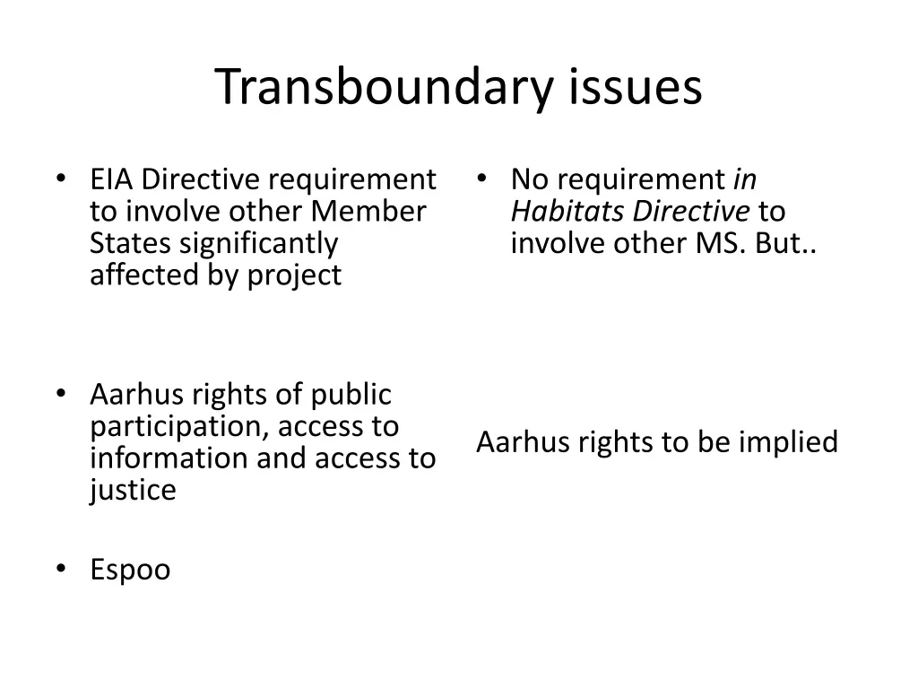 transboundary issues