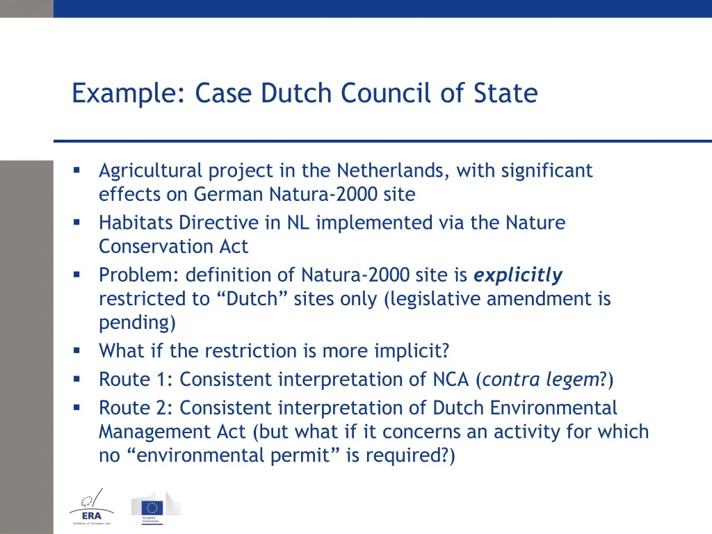 example case dutch council of state