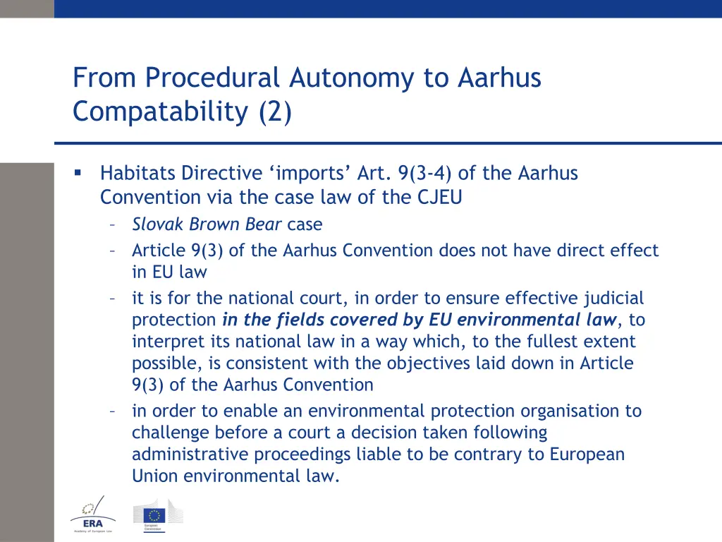 from procedural autonomy to aarhus compatability 2