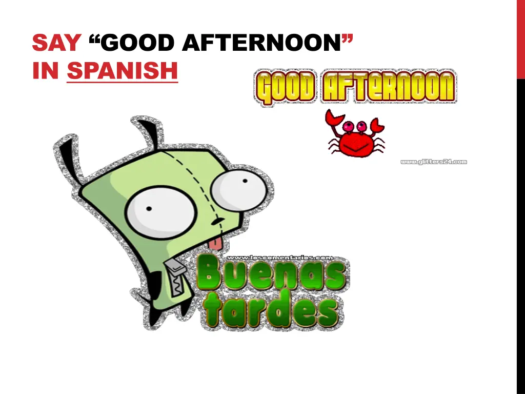 say good afternoon in spanish