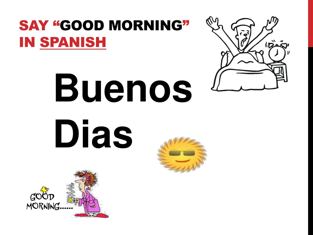 say good morning in spanish buenos dias