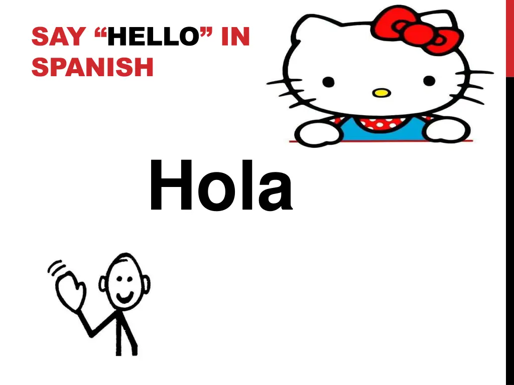 say hello in spanish