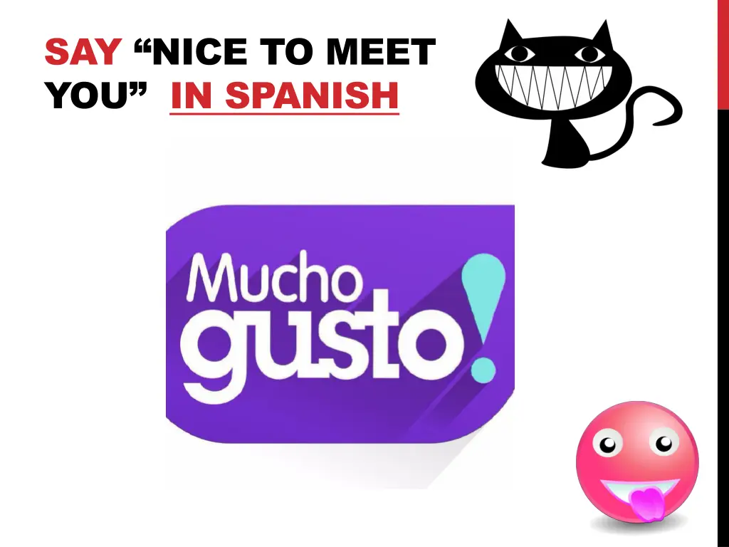 say nice to meet you in spanish