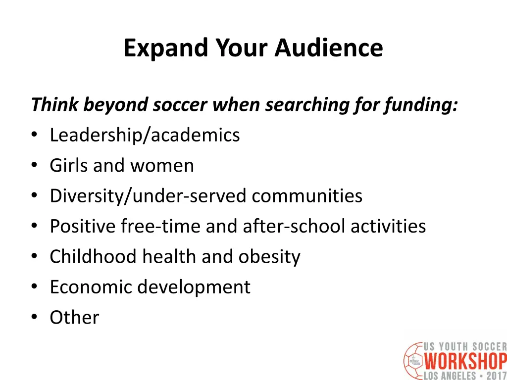 expand your audience