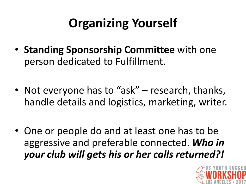 organizing yourself