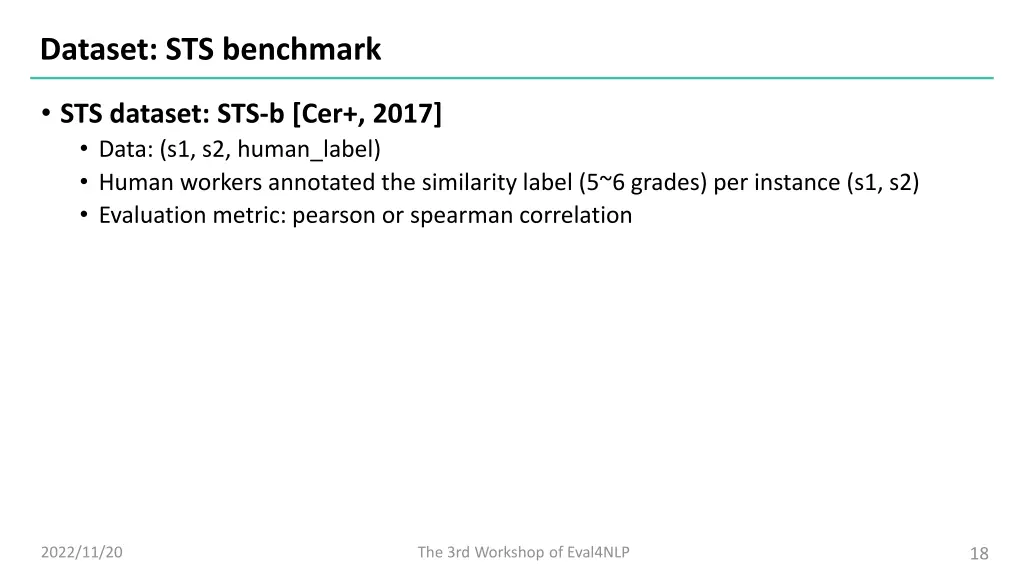 dataset sts benchmark