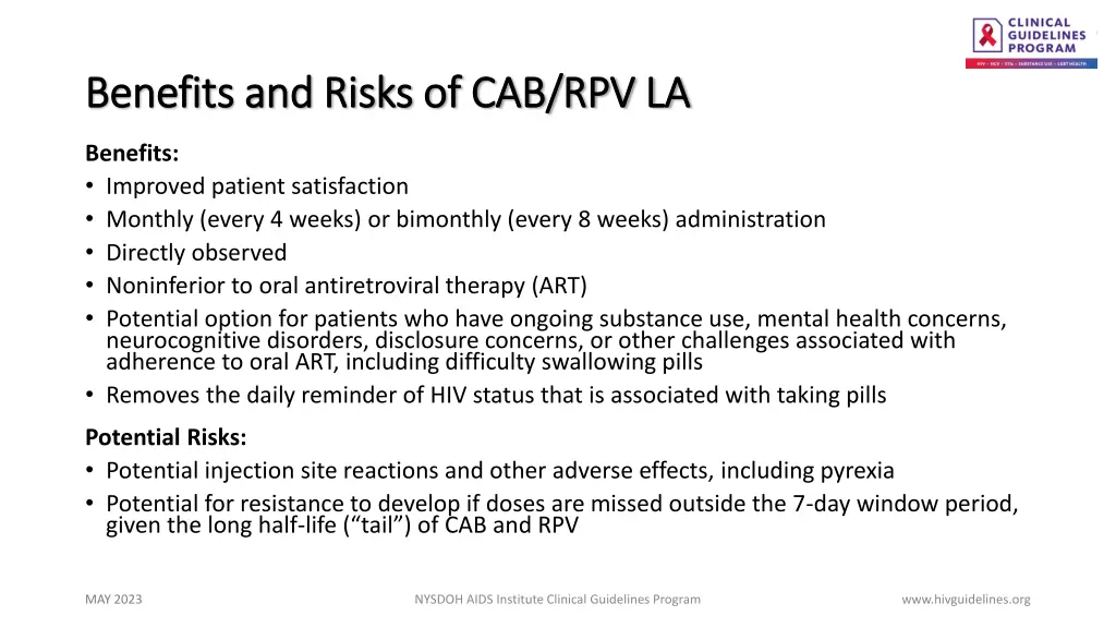 benefits and risks of cab rpv la benefits