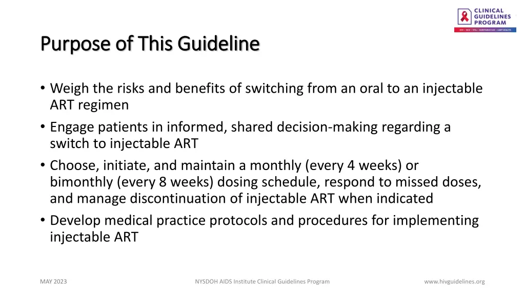 purpose of this guideline purpose of this