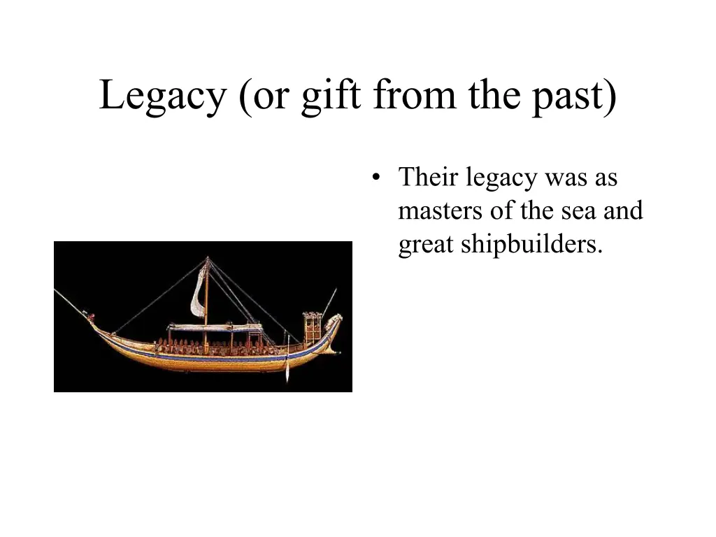 legacy or gift from the past