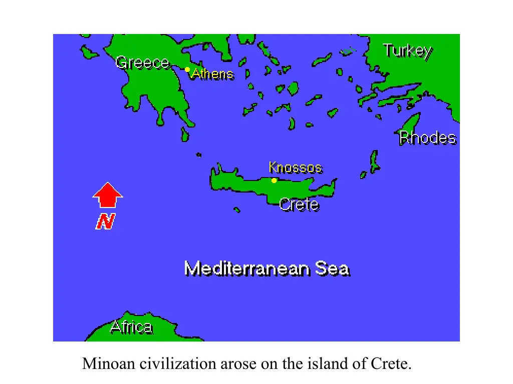 minoan civilization arose on the island of crete
