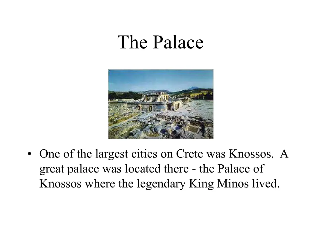 the palace