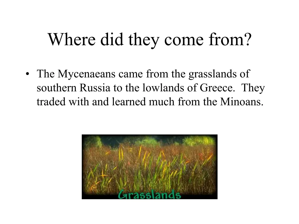 where did they come from