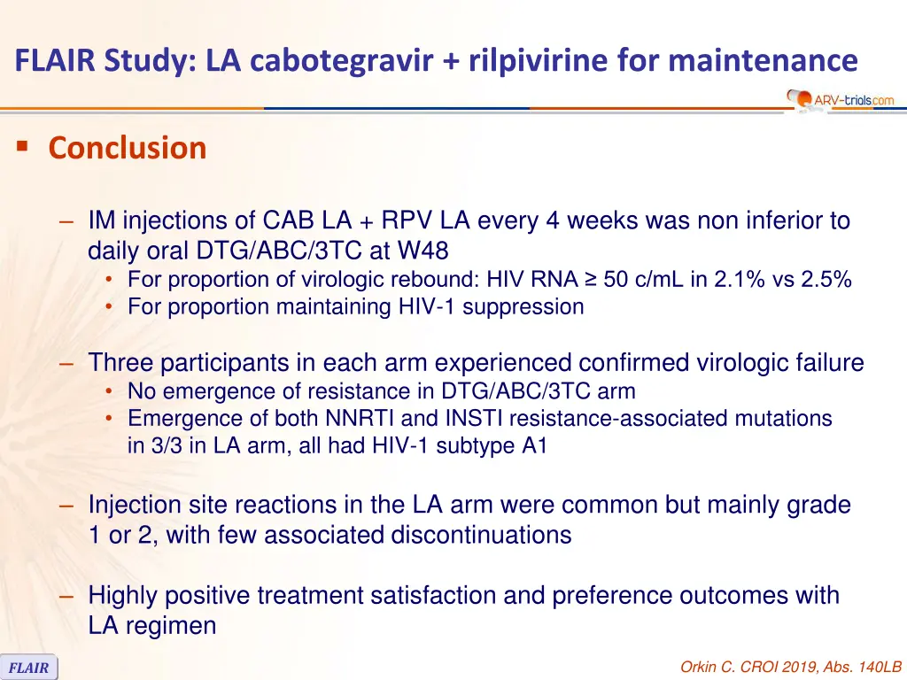 flair study la cabotegravir rilpivirine 7