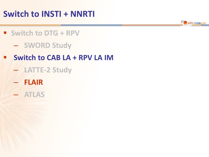 switch to insti nnrti
