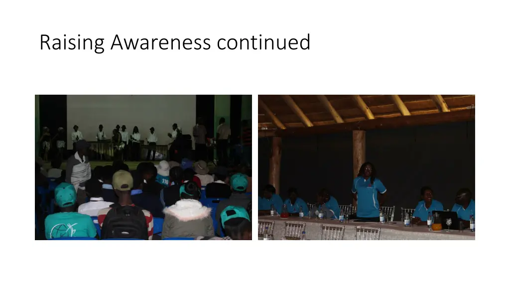 raising awareness continued