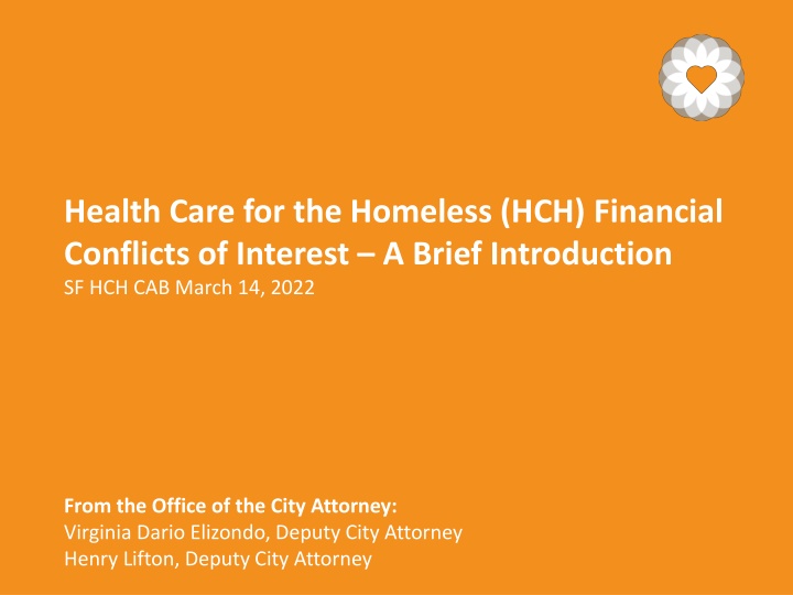 health care for the homeless hch financial