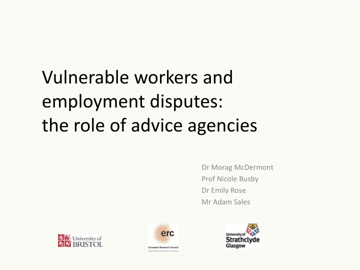 vulnerable workers and employment disputes
