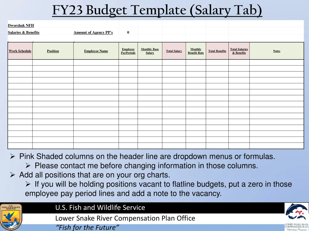 fy23 budget template salary tab
