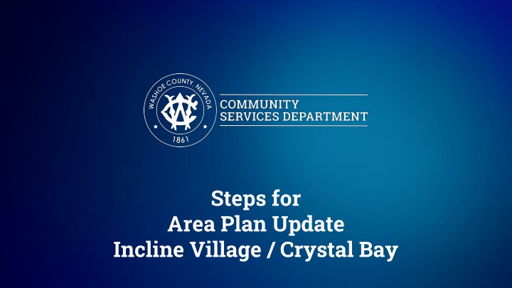 steps for area plan update incline village
