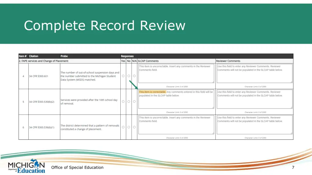 complete record review