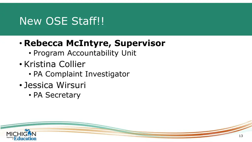 new ose staff
