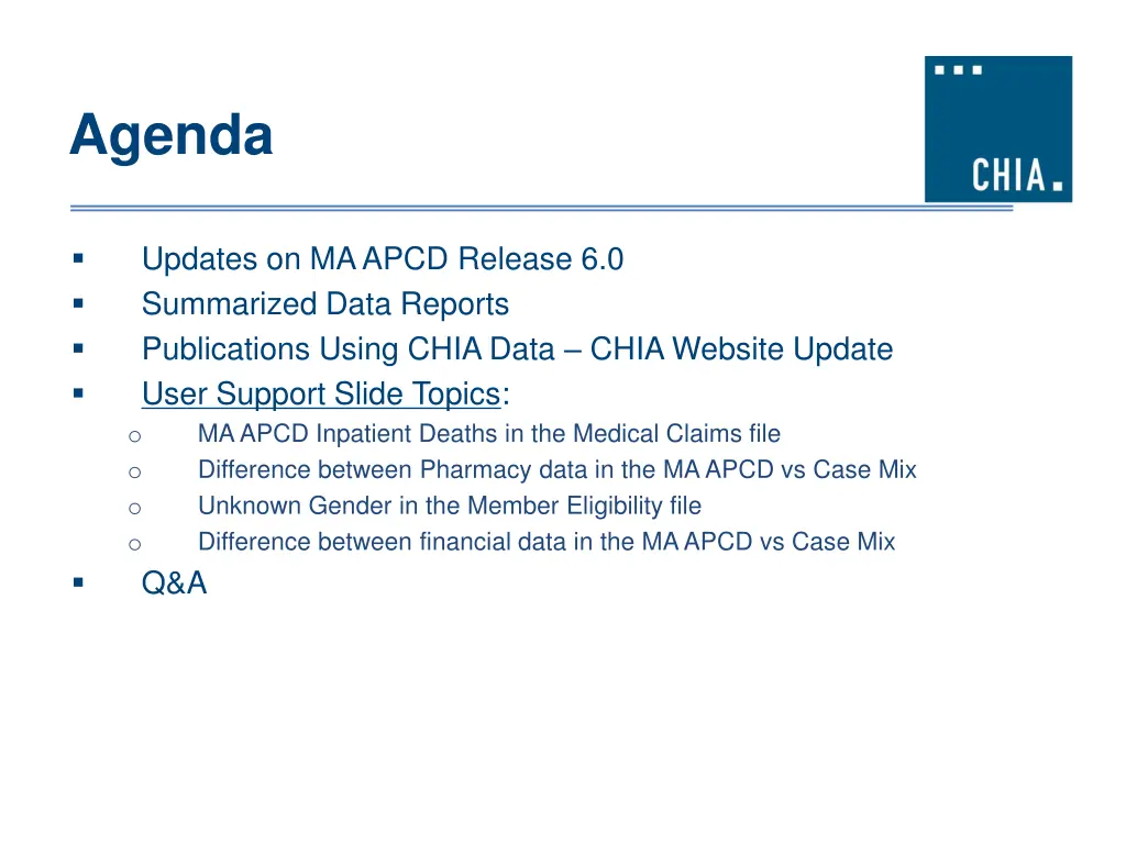 agenda