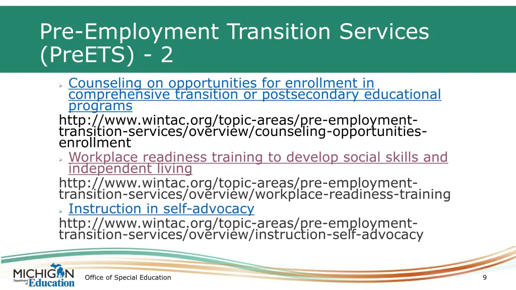 pre employment transition services preets 2
