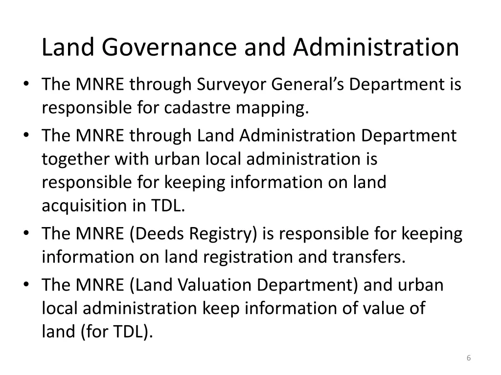 land governance and administration 1