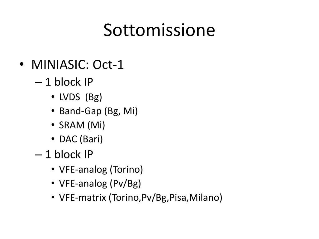 sottomissione