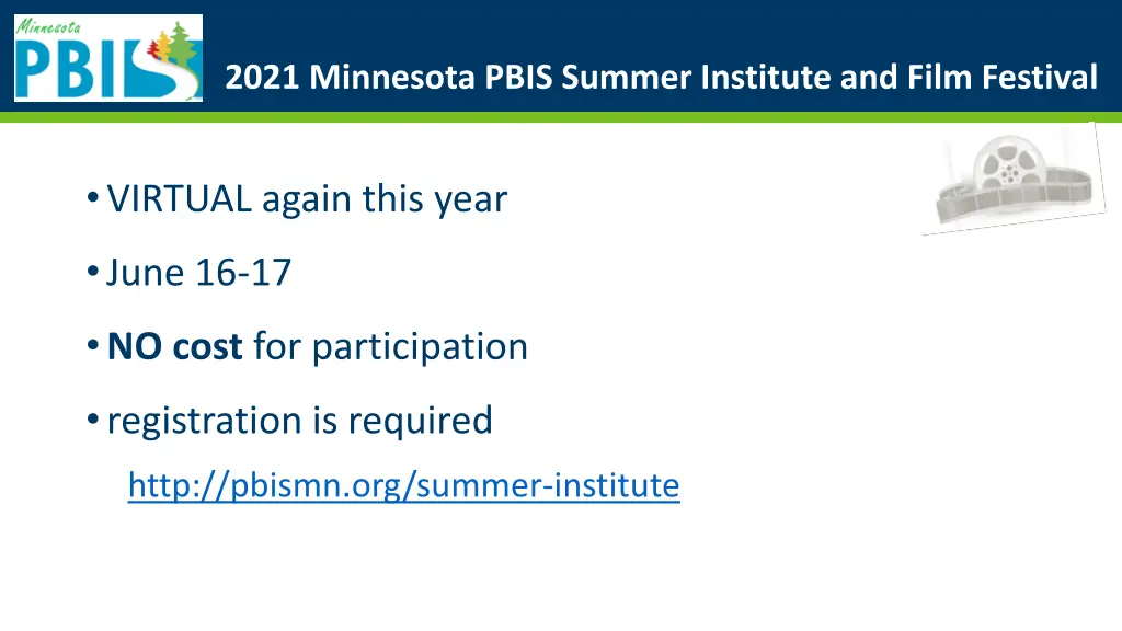 2021 minnesota pbis summer institute and film