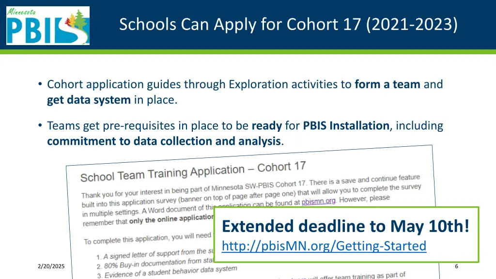 schools can apply for cohort 17 2021 2023