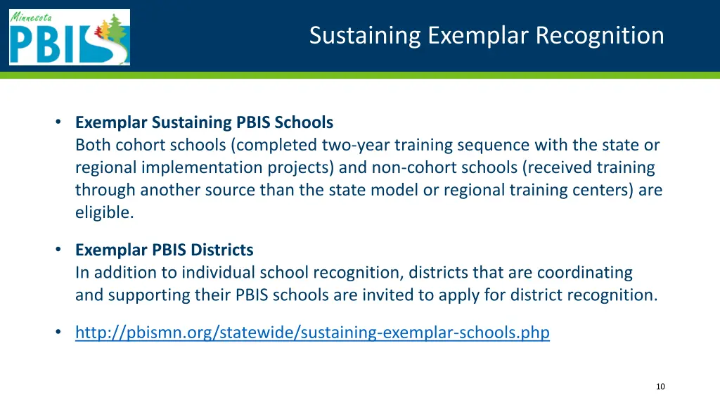 sustaining exemplar recognition