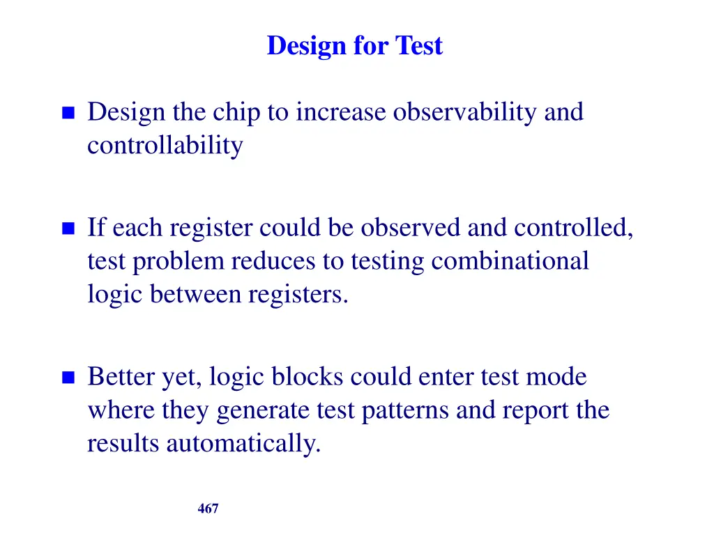 design for test