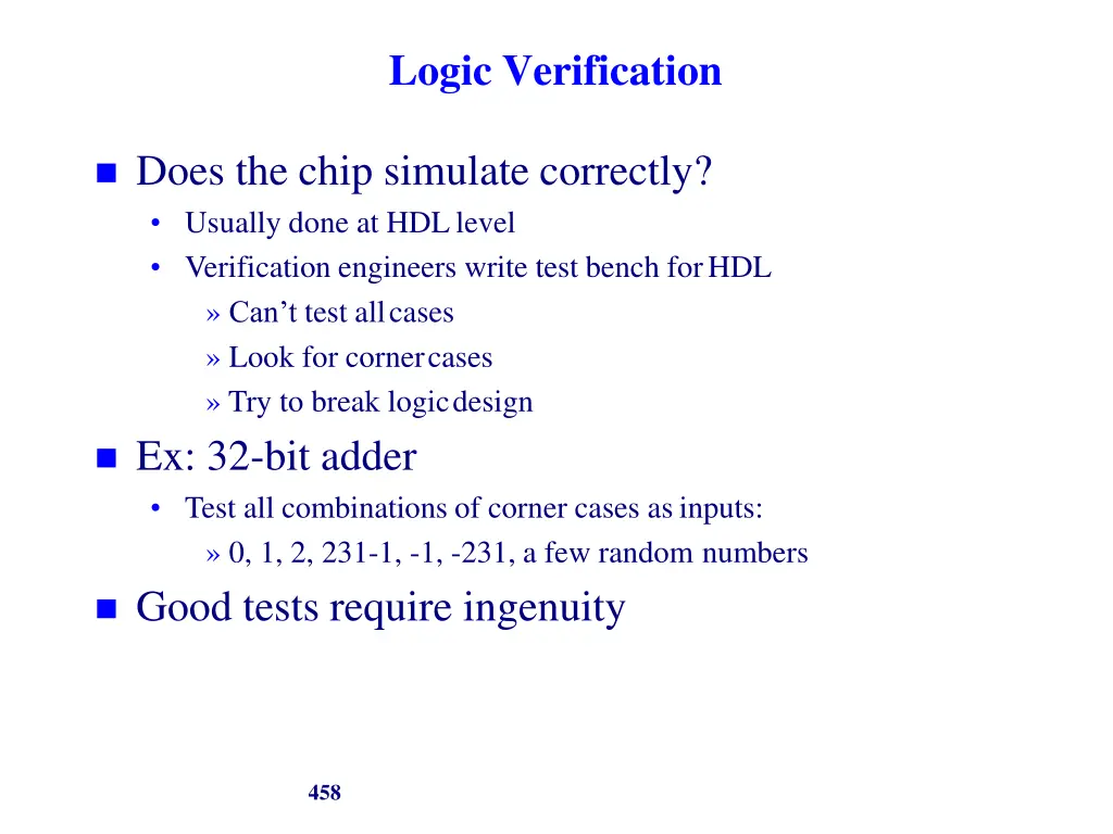 logic verification