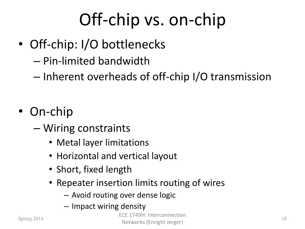off chip vs on chip off chip i o bottlenecks