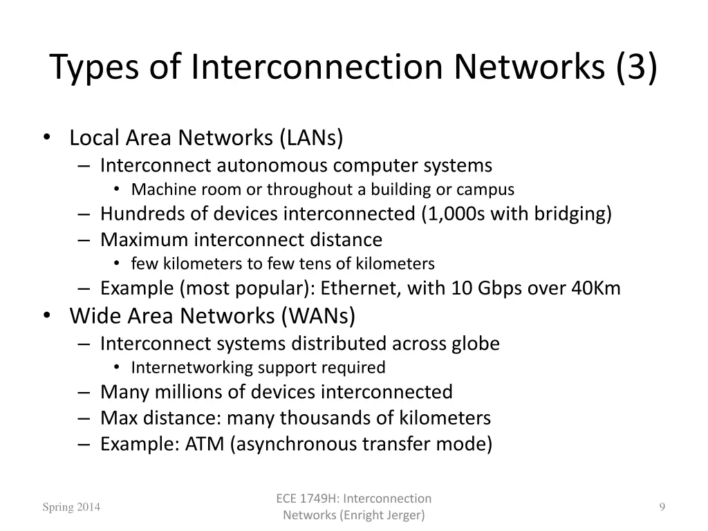 types of interconnection networks 3