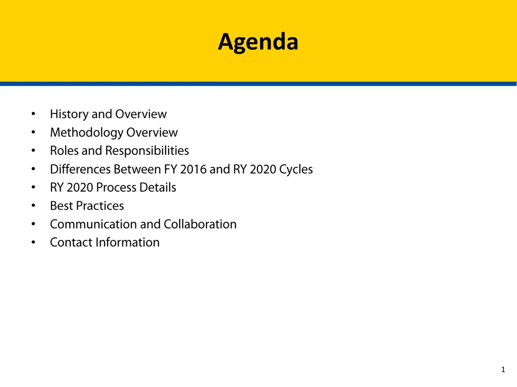 agenda